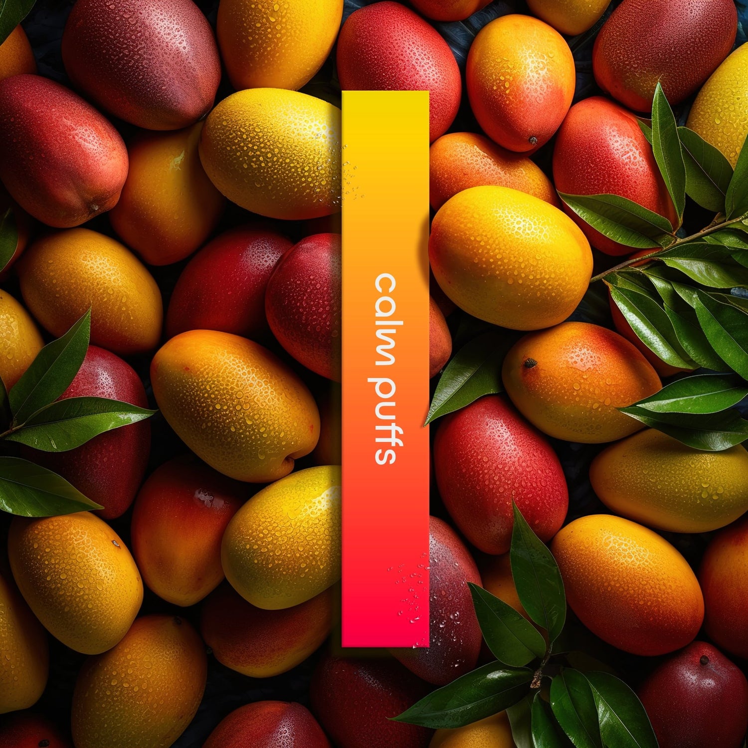 Calm Puffs Mango Peach Pineapple B12 diffuser device, steady energy support, 500