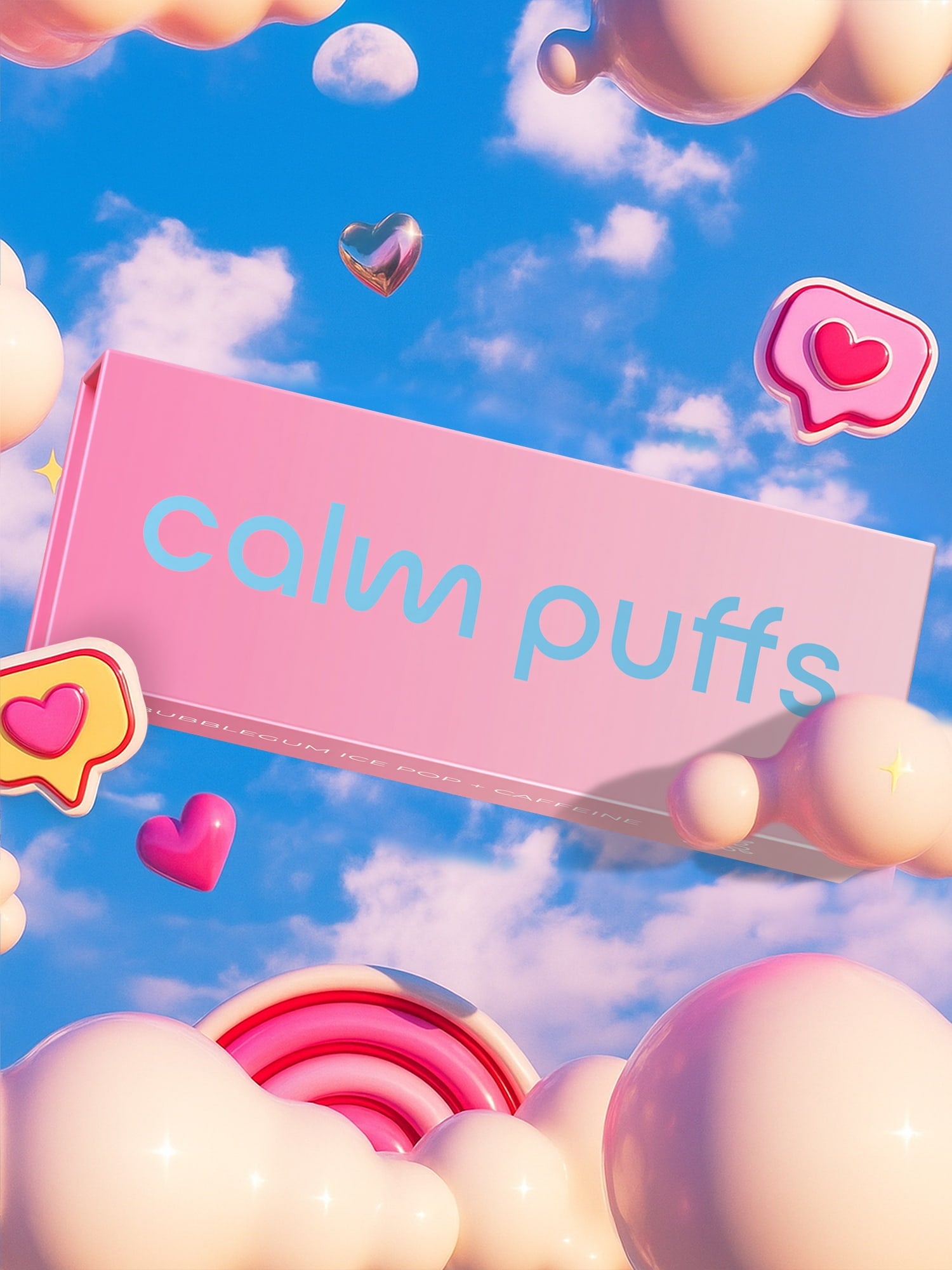 BUBBLEGUM ICE POP + CAFFEINE - Calm Puffs